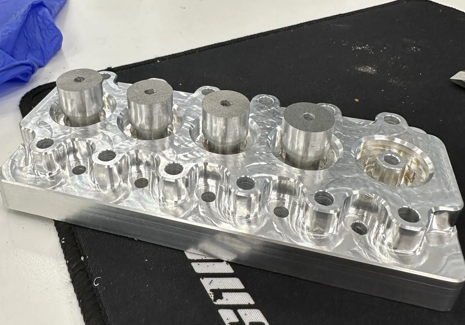 FTC bevel gear blanks installed in the pallet