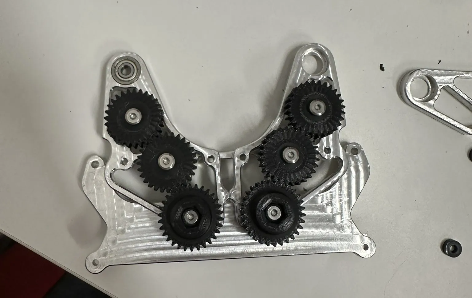 DESN1000 underwater ROV intake gear train assembled