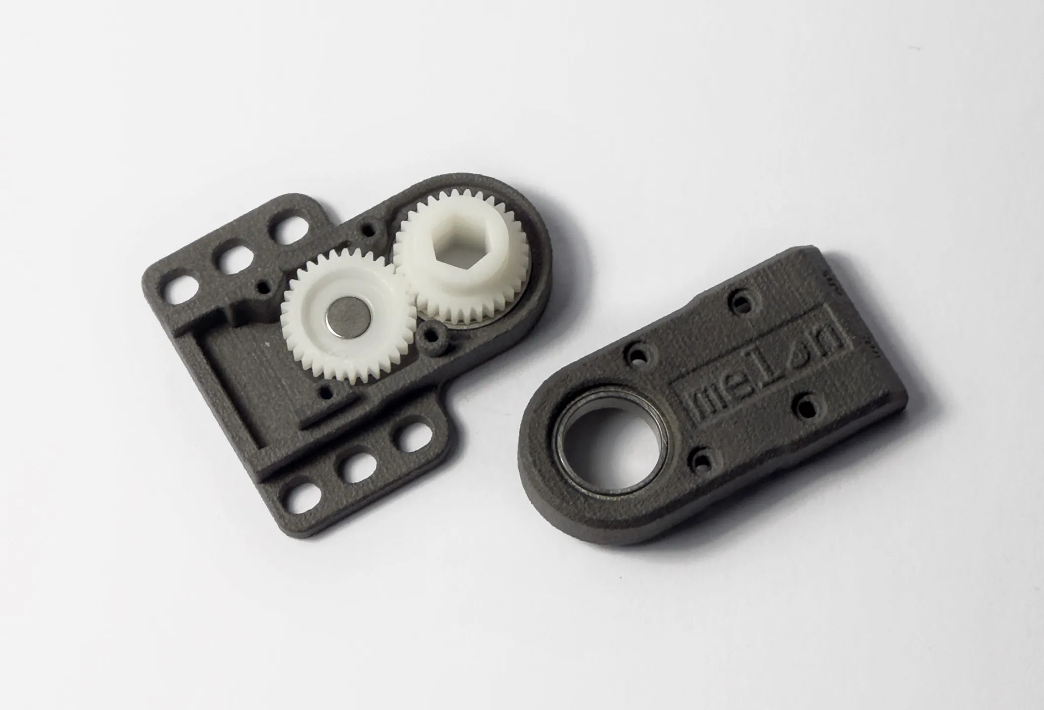 Open Through Bore Encoder showing internal assembly